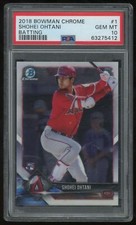 Shohei Ohtani 2018 Bowman Chrome Batting RC PSA 10 #1 Rookie Card