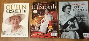 Lot 3 Magazines Tributes to Queen Elizabeth II Her 70 Year Reign Royalty - Picture 1 of 1