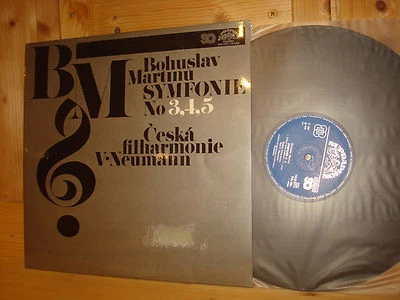Martinu Symphonies 3-5 VACLAV NEUMANN Czech 1st SUPRAPHON 2LP MINT Quadraphonic - Image 1 of 4