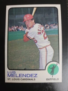 1973 TOPPS LUIS MELENDEZ #47 ST. LOUIS CARDINALS VINTAGE BASEBALL NEARMINT - Picture 1 of 2