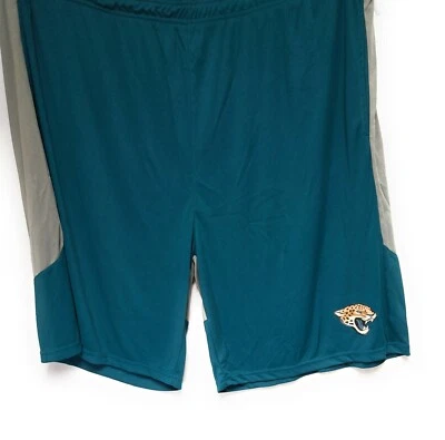 男式 Fanatics NFL Jacksonville Jaguars Big & Tall 聚酯标志足球短裤 — 第 1/3 张图片