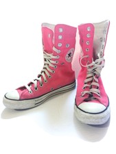 knee high pink converse