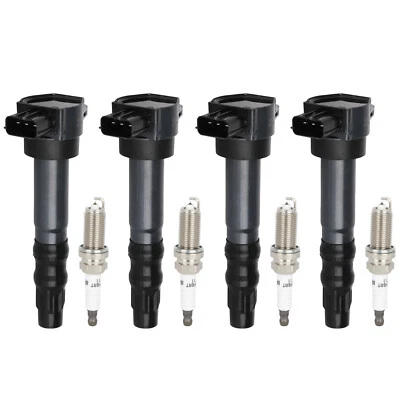 4x Ignition Coil set and Spark Plug Fits 2006-2012 Mitsubishi Eclipse 2.4L L4 - Image 1 of 4