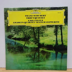 2530 646 SCHUBERT Trout Quintet AMADEUS QUARTET GILELS DG STEREO LP EX - Picture 1 of 4