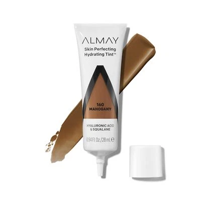 Almay Hydrating Liquid Foundation Dewy Finish160 Mahogany 0.94 fl oz. NEW  - Image 1 of 4