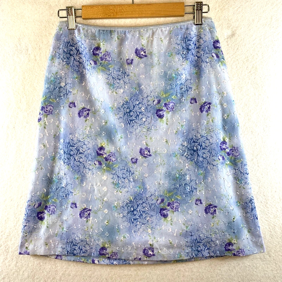 Minifalda vintage Y2K años 90 para mujer talla 9 púrpura hada suave coqueta casa de campo Foto 1 de 4