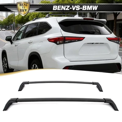 Fits 20-25 Toyota Highlander Aluminum Roof Rack Cross Bars Rail Luggage Carrier Foto 1 de 4