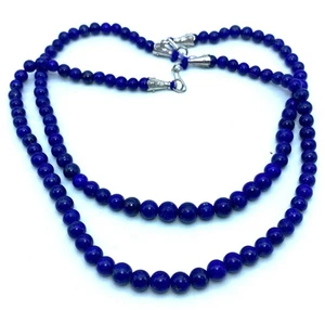 Lapislazuli blau Perlen Stränge 2 Stück - Bild 1 von 7