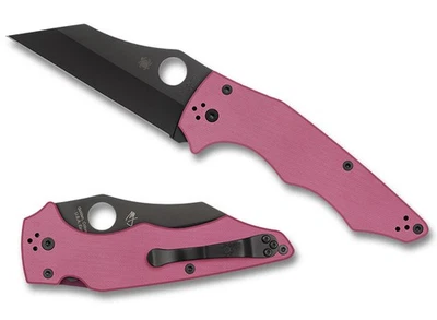 Cuchillo de bolsillo de acero inoxidable Spyderco Knives Yojumbo C253GPNBKP rosa G-10 CPM S30V Foto 1 de 2