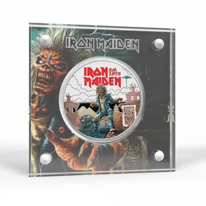 Moneda Iron Maiden Royal Mint Music Legends en Acrílico Vitrina Soporte - Imagen 1 de 9