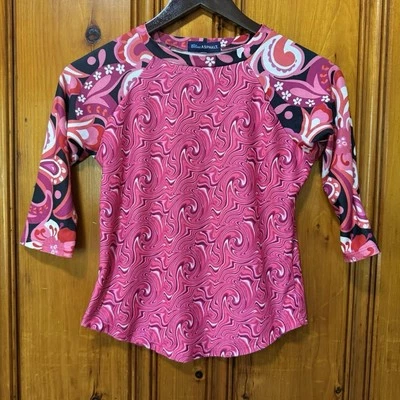 Top colorido asfalto azul vintage para mujer  Foto 1 de 4