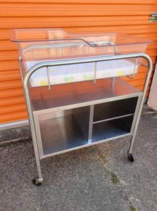 Novum Open Cabinet Stainless Steel Hospital Infant Bassinet $3K MSRP - Picture 1 of 10
