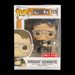 ¡Funko Pop + Protector! The Office #1177 Dwight con antorcha de soplado (objetivo) *Como nuevo* - Imagen 1 de 14