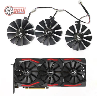 ASUS RTX 2070 2060S 2060 STRIX GAMING Replacement GPU Fan Set (Genuine OEM) - Image 1 of 2
