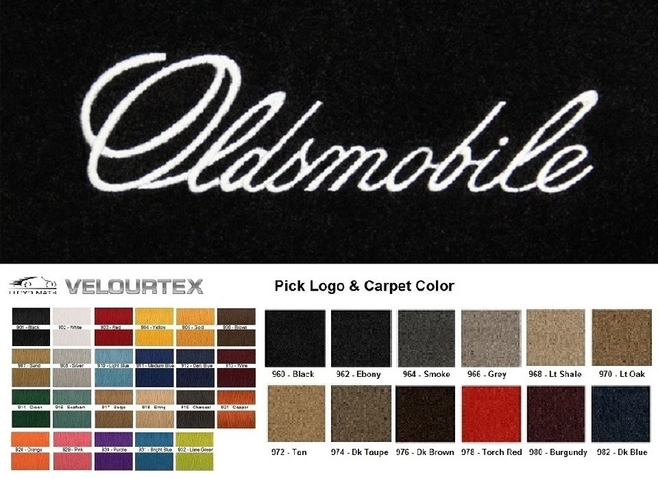 Lloyd Mats Velourtex Oldsmobile Custom Embroidered Front Floor Mats (1959-2004) - Image 1 of 4