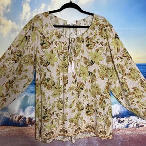 The Poetic Gypsy Floral Print Long Sleeved Blouse. Size 14.#N - Picture 1 of 13