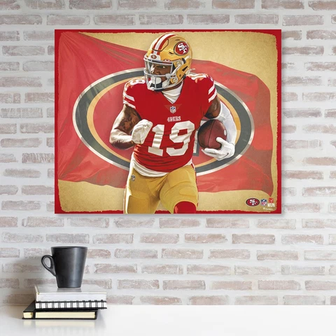 Deebo Samuel San Francisco 49ers Unsigned Stretched 20x24 Cover