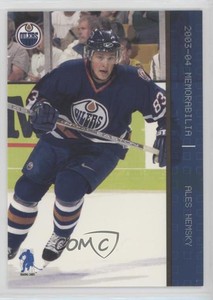 2003-04 ITG Be A Player Memorabilia Sapphire /100 Ales Hemsky #3