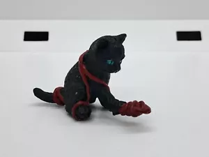 De colección Gatito en mi Bolsillo Gato Negro PVC MEG M.E.G 1994 Pequeña Figura Gatito Juguete - Imagen 1 de 8