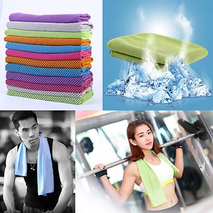 Instant Cooling Towel for Athletes Fitness Yoga Pilates Hiking Camping 40" x 12" - Picture 1 of 45