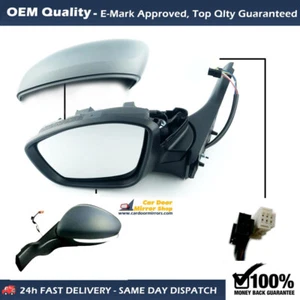 Passenger Side Peugeot 2008 2013 to 2019 Complete Wing Mirror Electric Unit - Picture 1 of 6