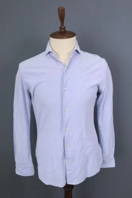 Boggi Milano Regular Fit Blue Long Sleeve Button Down Shirt Size M - Image 1 of 4