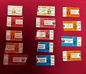 Buffalo Sabres 14 Home Ticket Stubs from 1975-1980 Aud - Picture 1 of 5