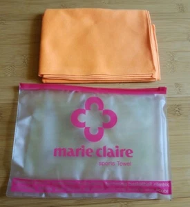 Marie Claire Microfiber Orange Towel for All  Sports/Travel/Outdoor,Dry Fast NEW - Picture 1 of 8