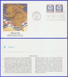 USA5 #O152 U/A FLEETWOOD FDC STR2 Great Seal - Bild 1 von 1