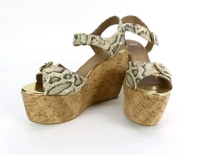 ASOS Damen Schuhe Sandaletten Pumps Gr. 39 | 6 Peep Toe Echtleder Snakeoptik (W) - Bild 1 von 12