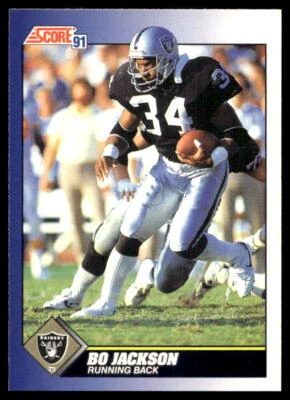 1991 Score #100 Bo Jackson Los Angeles Raiders MINT - Image 1 of 2