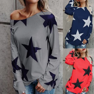 Fashion Women Long Sleeve Cotton Loose Blouse Casual Shirt Summer Tops T-Shirt - Picture 1 of 21
