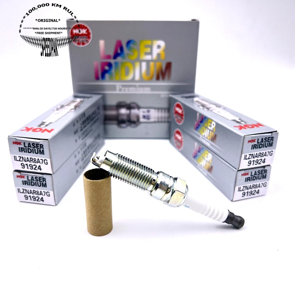 NGK Laser Iridium Spark Plug Set (4 Pieces) 91924 For Ford Escape Fusion 1.5 L4 Foto 1 de 1