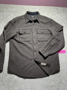 RRL Ralph Lauren braun gesprenkelt Wolle Seide Hemd meliert Maße in Bildern - Bild 1 von 10