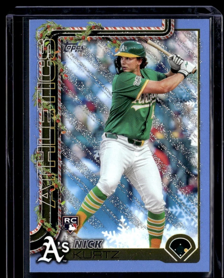 2025 Topps Holiday Baseball - Light Blue Glitter Holiday -*You Pick From List*NM - Image 1 of 1