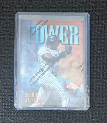 1997 Topps Finest Common Bronze Power Bernie Williams #45 W/Coating NY Yankees - Image 1 of 2
