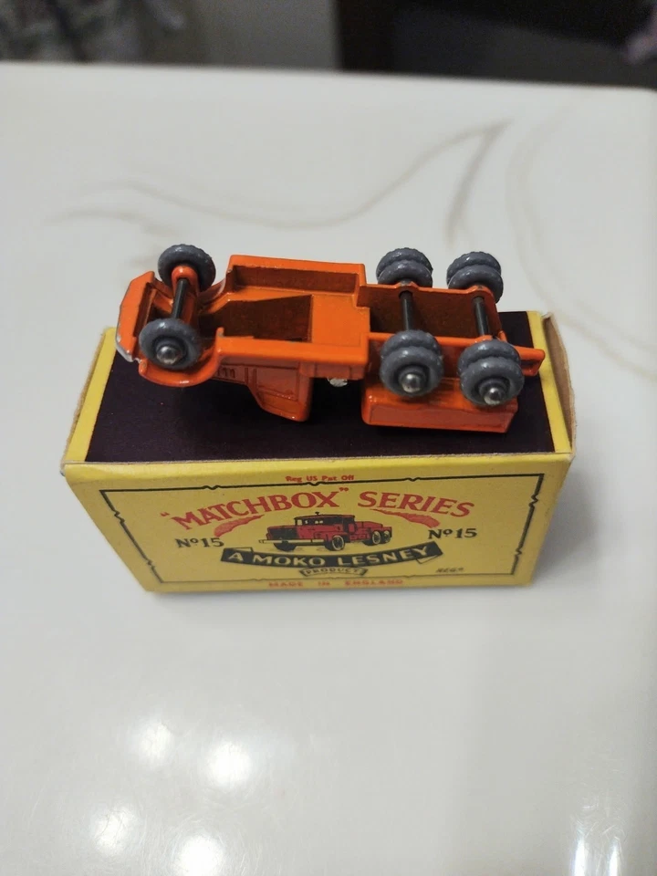 RARE-1955 MOKO Lesney Matchbox No.15 'PRIME MOVER'-10 Plastic Wheels - Image 1 of 4