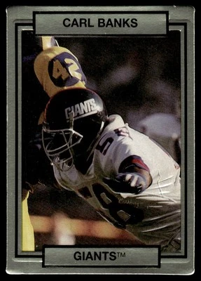 1990 Action Packed Carl Banks New York Giants #182 - Image 1 of 2