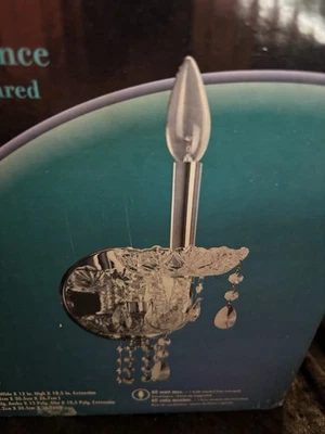 NIB Swarovski Crystal Prisms Spectra 1 Light Wall Sconce Crome Base - Image 1 of 4