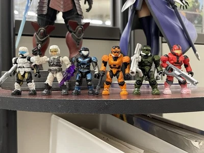 Halo Spartan Marine Pilot Mega Construx Bloks Figure Lot Classic Articulation - Image 1 of 3