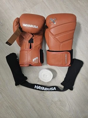 NEW T3 Kanpeki Boxing Gloves 12 OZ Clay Orange plus Hayabusa Glove Deodorizer - image 1 of 4