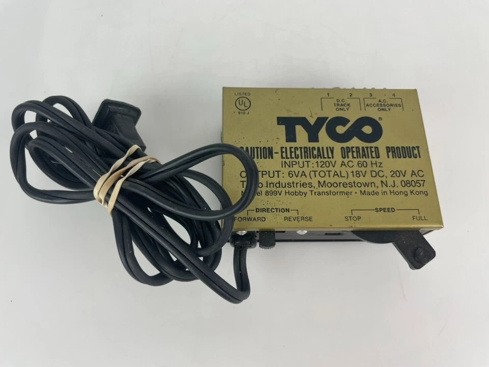 Vintage Tyco HO Scale Model 899C Transformer Railroad Train Power Pack Untested - Image 1 of 4