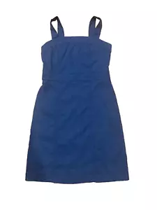 Vestido Vaina Ann Taylor Denim Cambray Delantal 4 6 P - Imagen 1 de 4