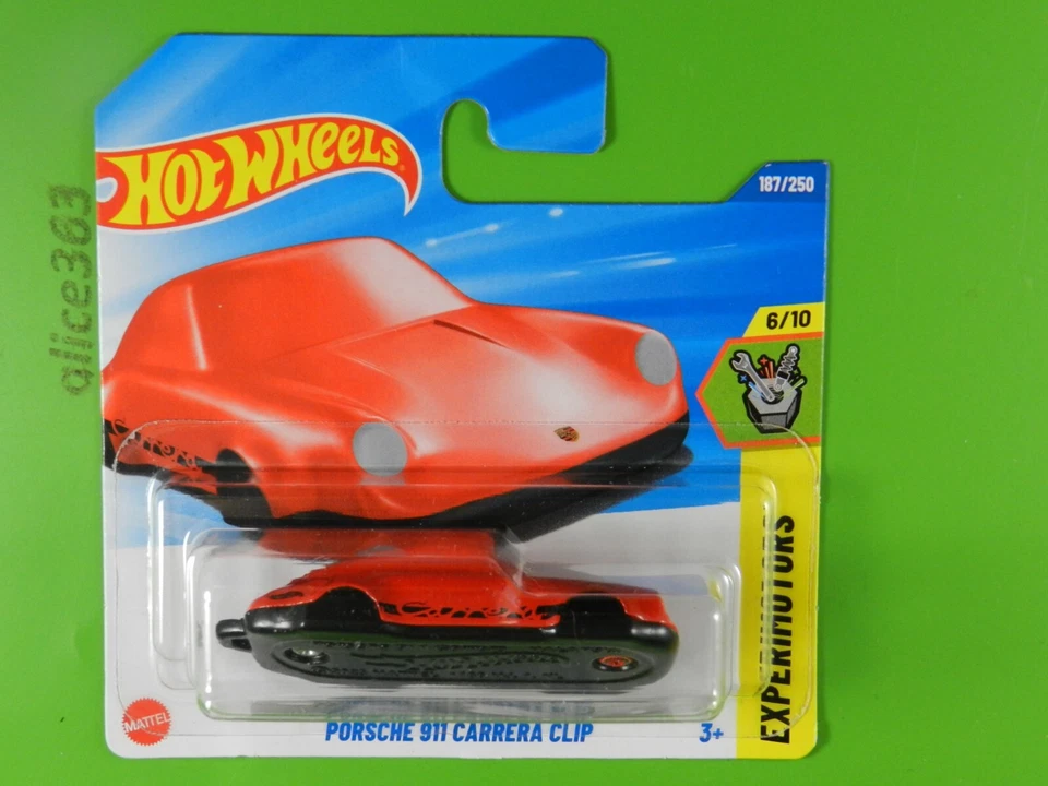 HOT WHEELS 2025 - Porsche 911 Carrera Clip - Experimotors - 187 - Nuovo in OVP - Immagine 1 di 1
