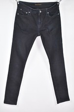 Nudie Jeans Skinny Lin Black Black Men's Jeans size W31/L32