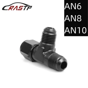 3-Way Tee T-Piece Fitting Adapter AN4 AN6 AN8 AN10 AN12 Female to AN Male BLACK - Picture 1 of 17