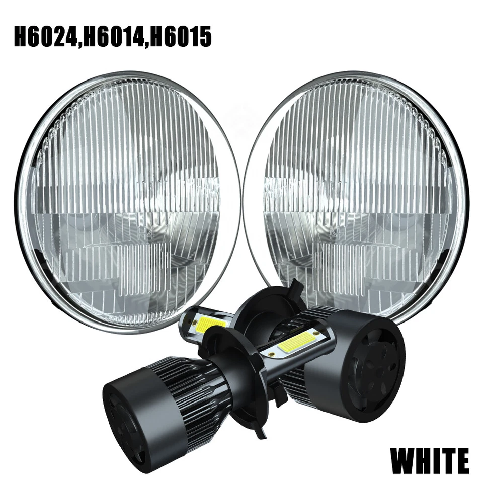 2X Faros LED redondos de 7"" para Chevrolet Bel Air 1953-1957/150/210 Impala Ford Foto 1 de 4