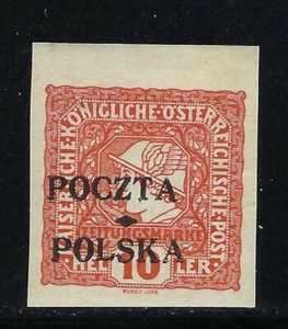 B&D: 1919 Polonia Scott P4 sello de periódico 10h naranja --MLH - experimentado y fresco - Imagen 1 de 2
