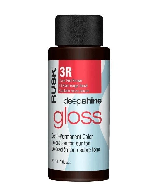 Color semipermanente brillo Rusk Deepshine - Color de cabello marrón rojo oscuro 3R Foto 1 de 1