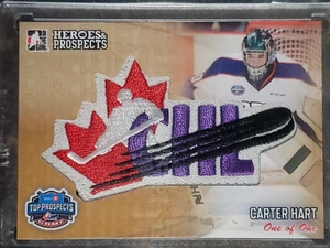 2015-16 Heroes & Prospects CARTER HART Top Prospects COMPLETE LOGO  1/1 WOW! - Picture 1 of 2